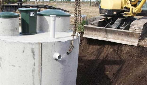 A recent septic tank installation job in the  area